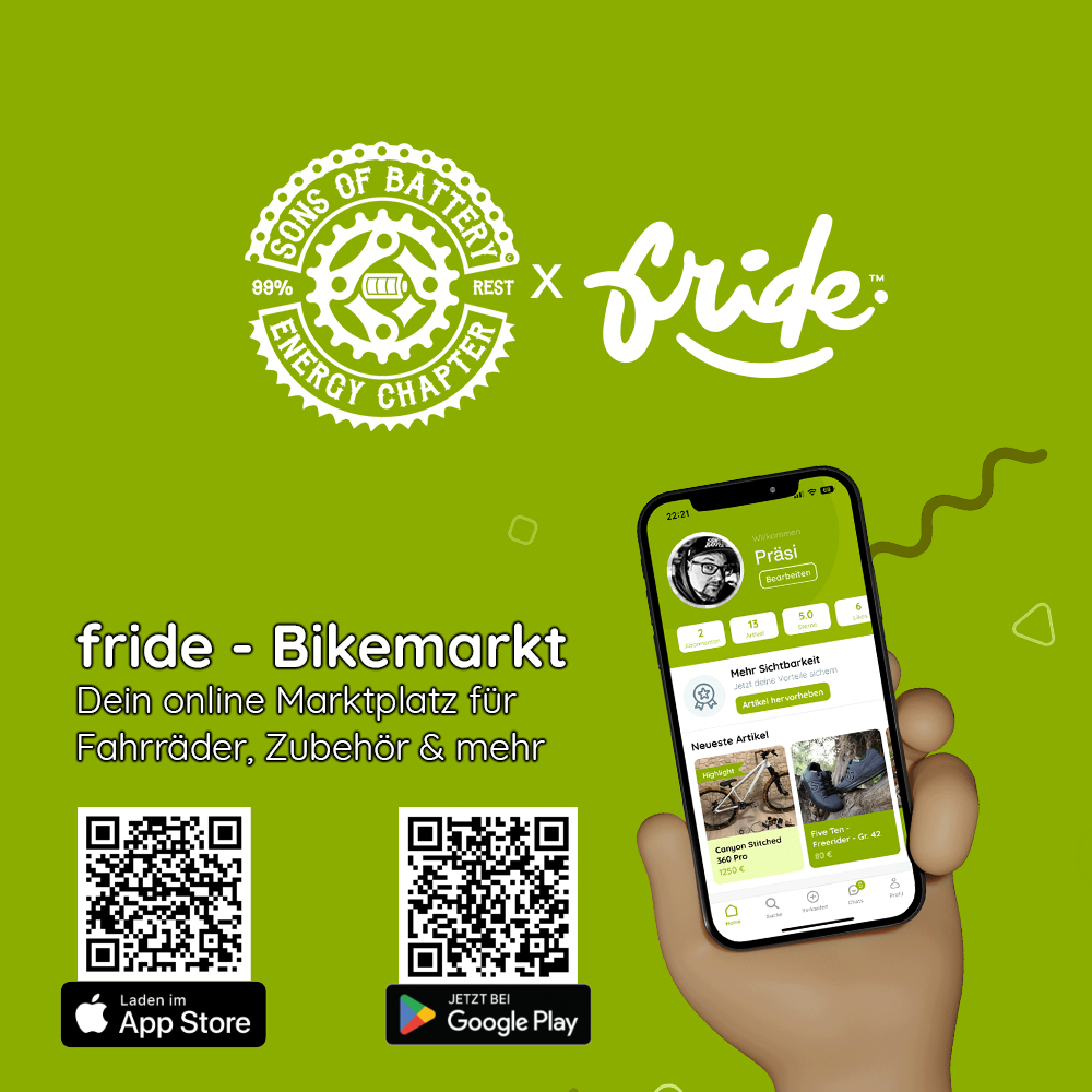 Unser neuer Partner Fride Bikemarkt Sons of Battery E MTB Brand Community