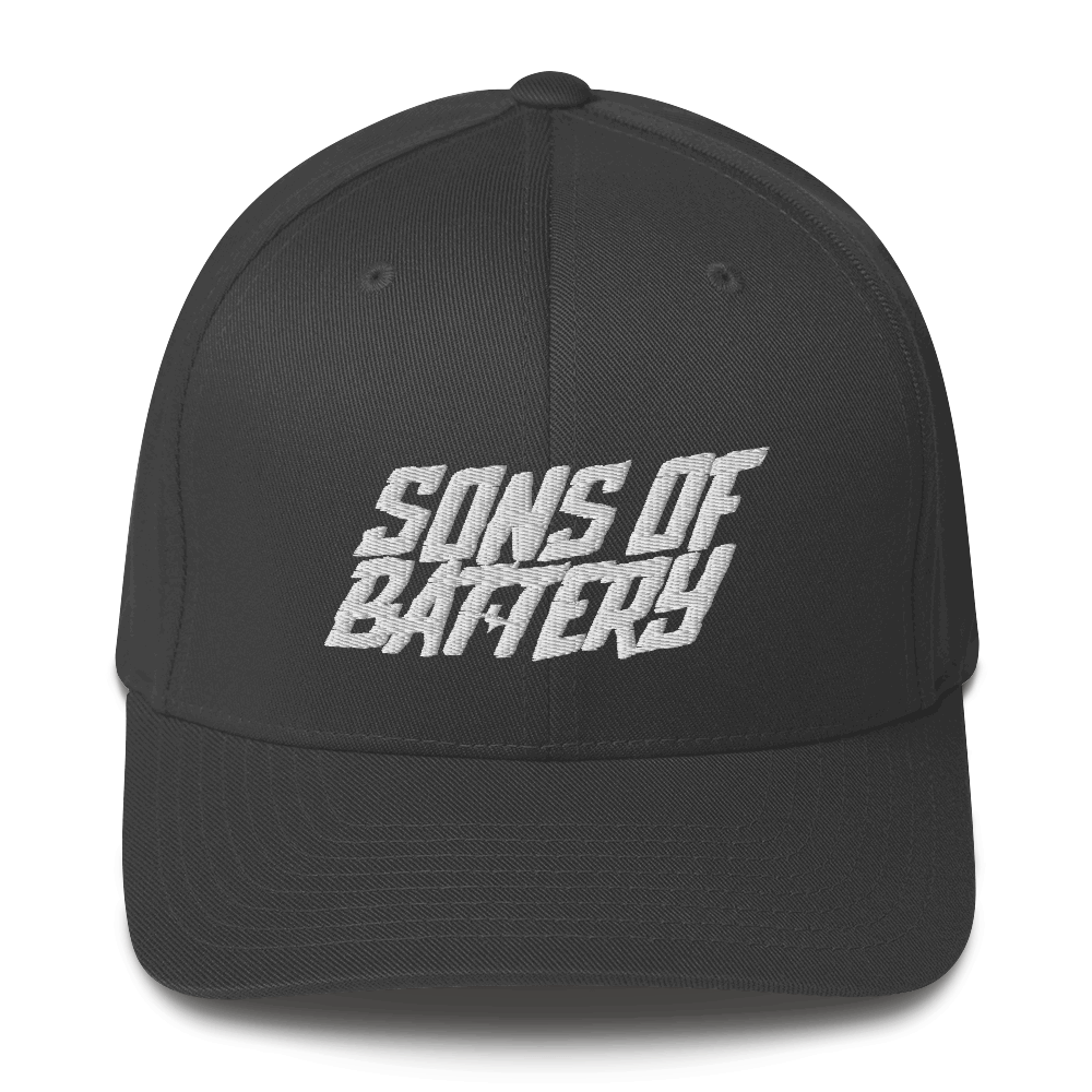 Printful Dunkelgrau / S/M Sons of Battery Signature Flexfit Cord-Cap E-Bike-Community