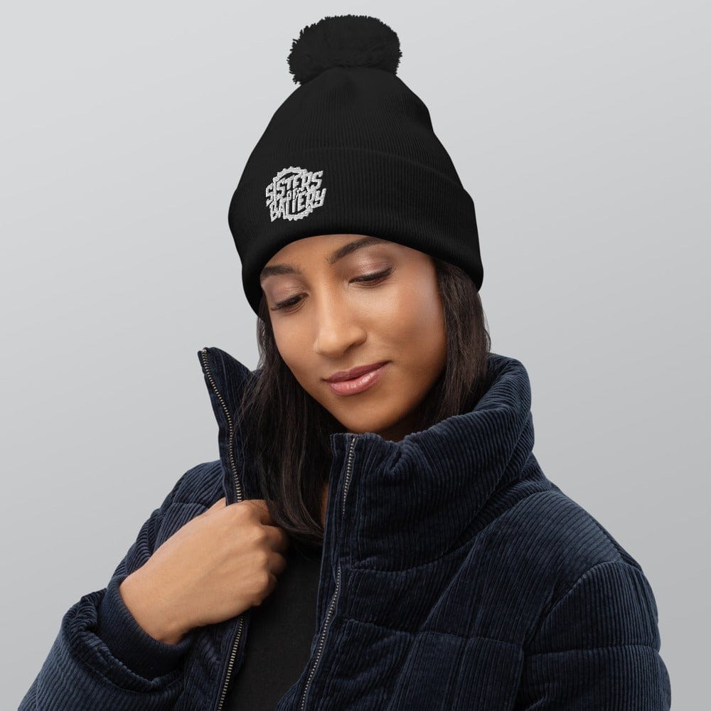 Printful Sisters of Battery - Bommel-Beanie E-Bike-Community
