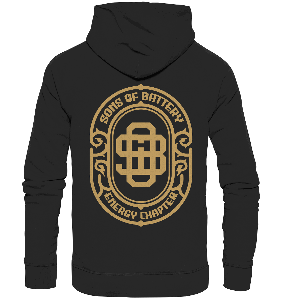Shirtigo Hoodies Black / XS Sons of Battery - Vintage Logo - Organic Hoodie E-Bike-Community
