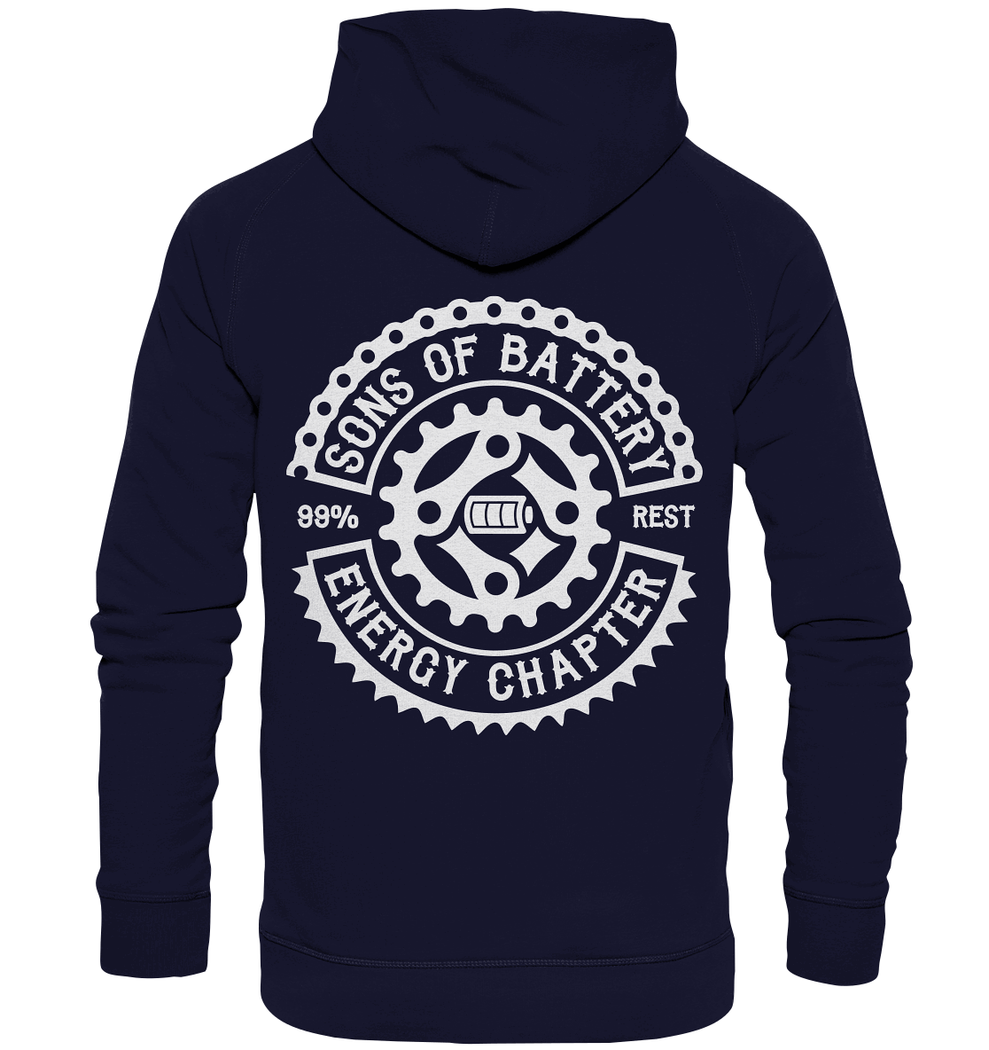 Shirtigo Hoodies Oxford Navy / 3XL Sons of Battery - Classic OG - Basic Unisex Hoodie XL (kein Flip Label) E-Bike-Community