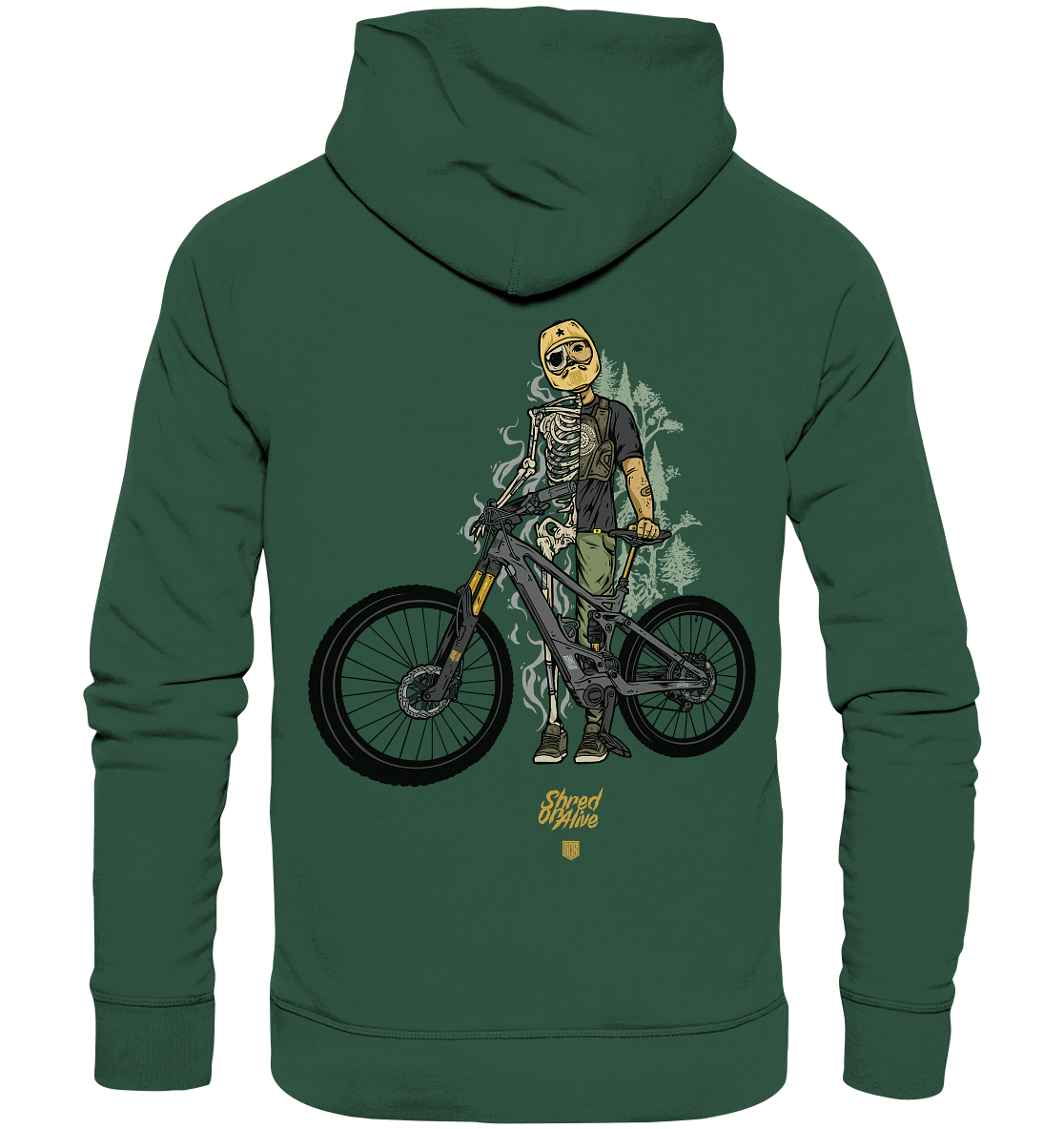 Shirtigo Hoodies SoB - Shred or Alive - Organic Basic Hoodie E-Bike-Community
