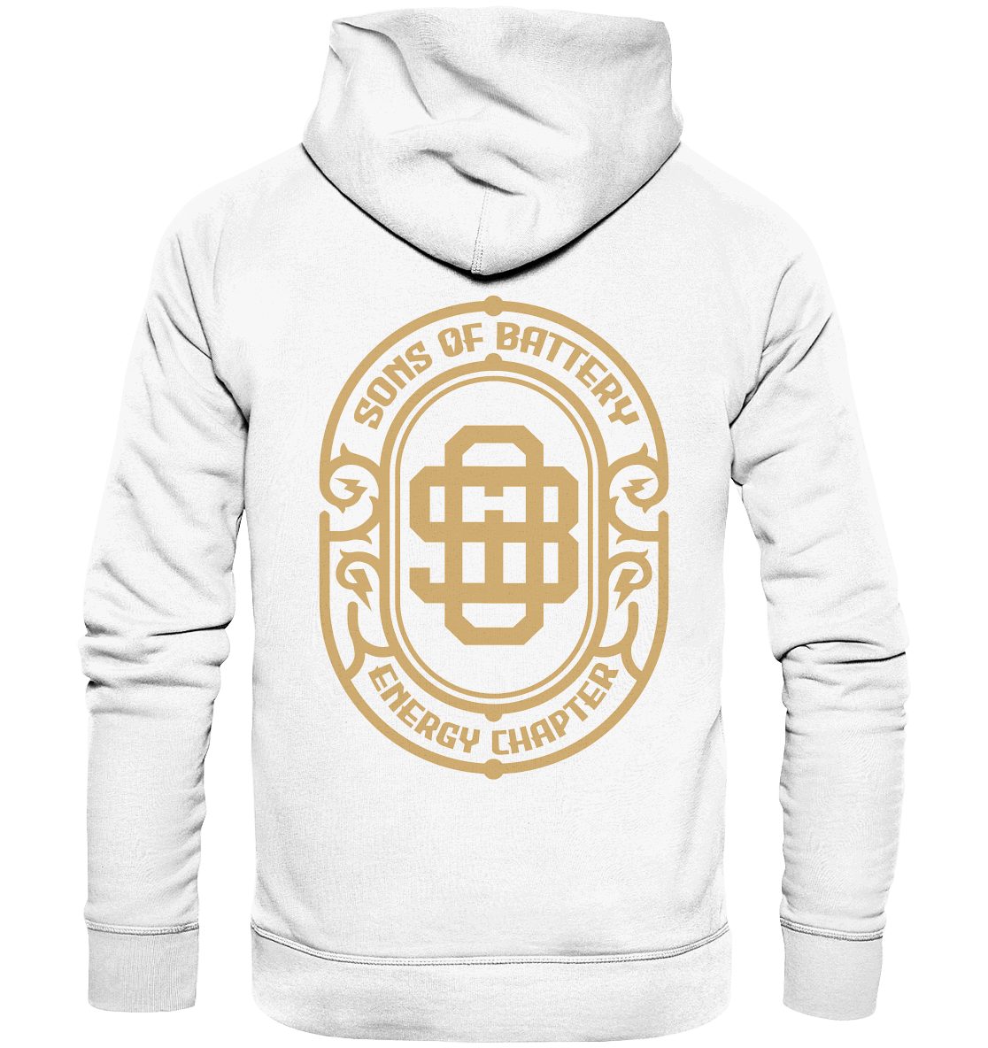 Shirtigo Hoodies White / XS Sons of Battery - Vintage Logo - Organic Fashion Hoodie E-Bike-Community