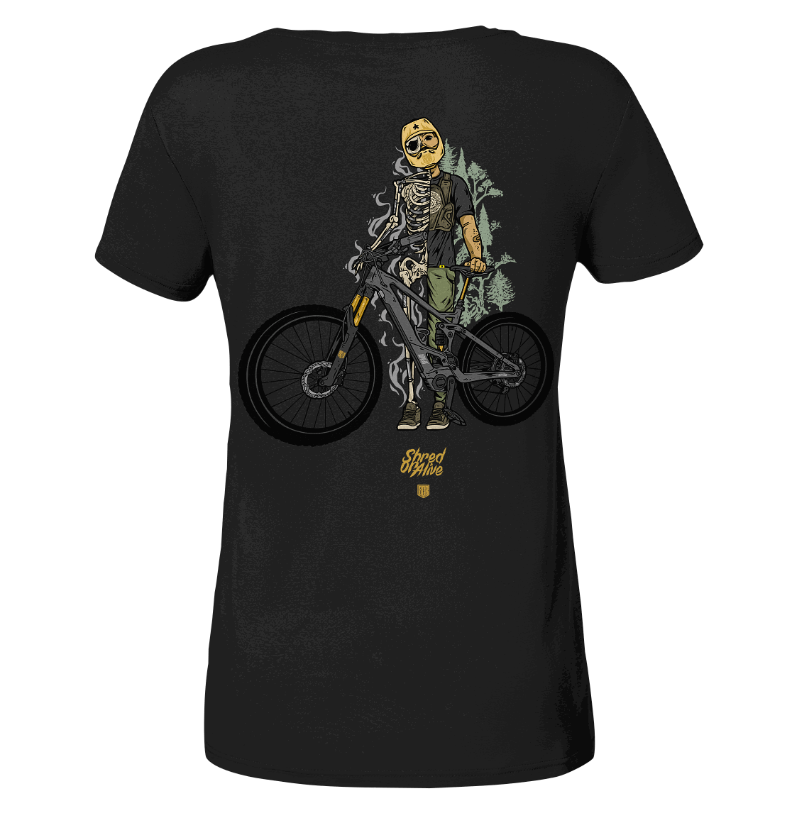 Shirtigo Lady-Shirts SoB - Shred or Alive - Ladies Organic Shirt E-Bike-Community
