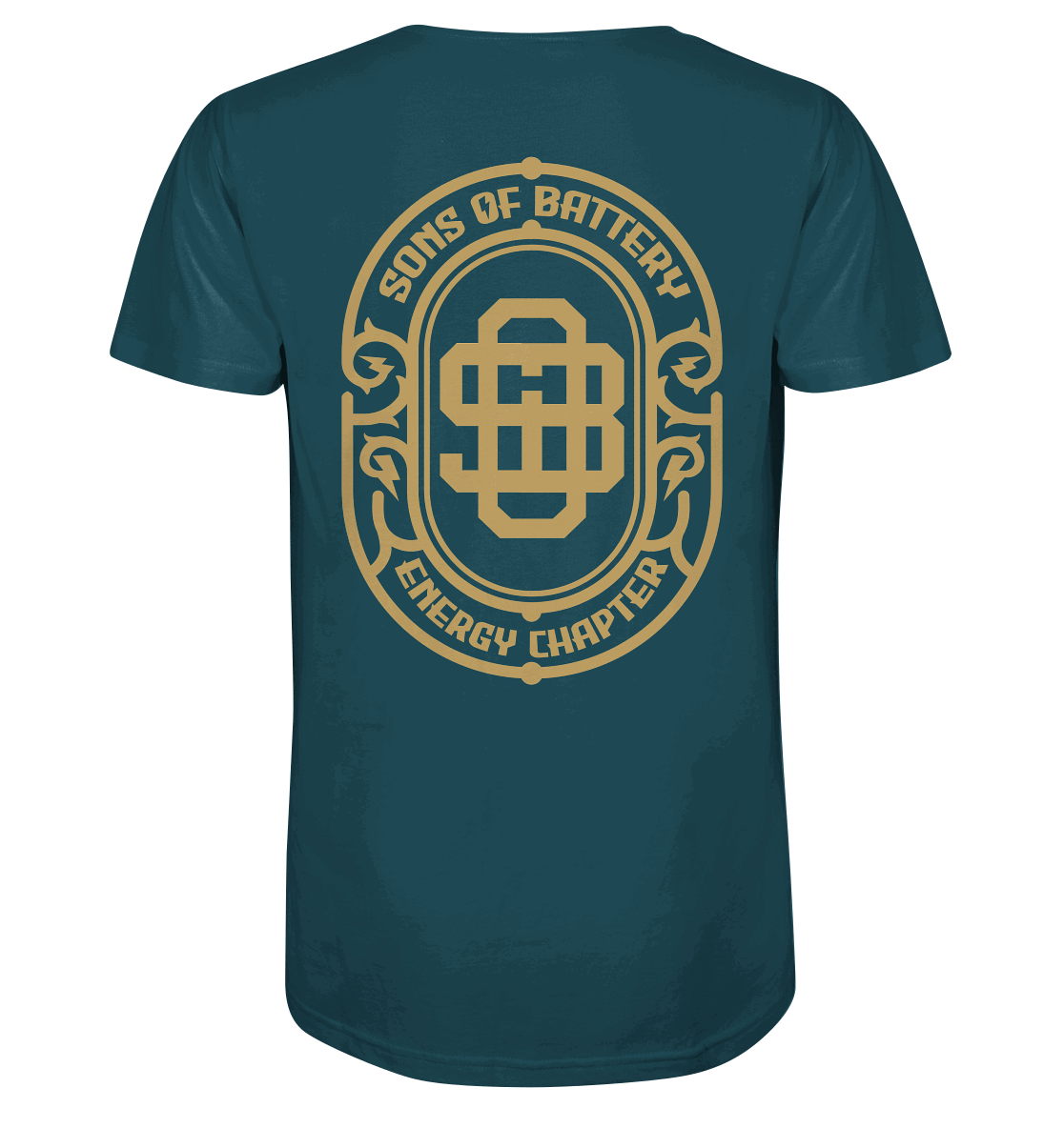 Shirtigo Unisex-Shirts Stargazer / XS Sons of Battery - Vintage Logo - Organic Shirt E-Bike-Community