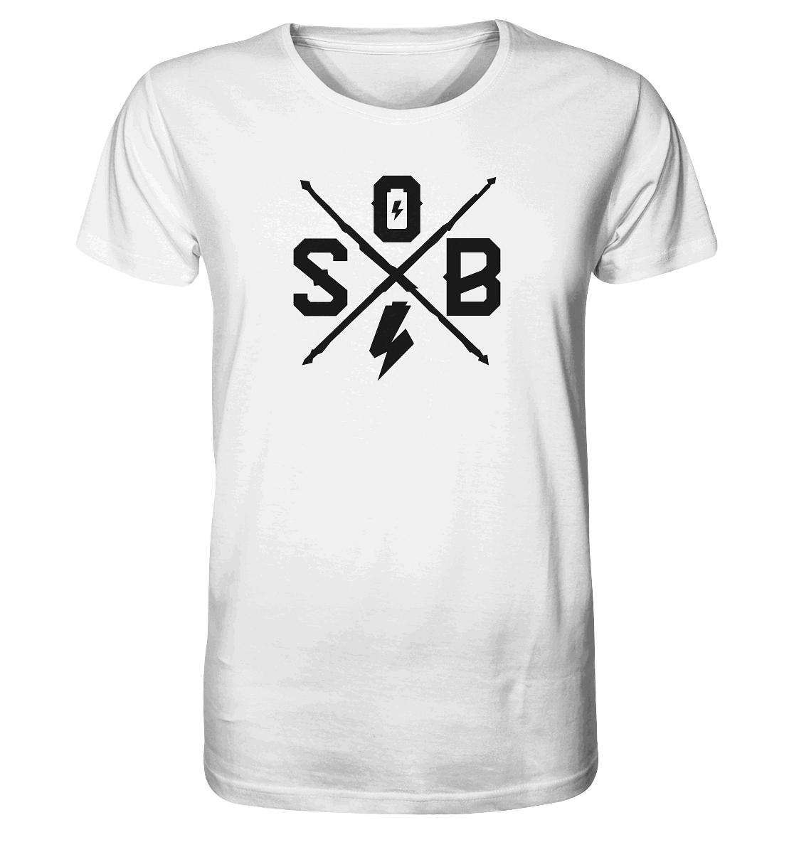 Shirtigo Unisex-Shirts White / XS Sons of Battery - Cross (Flip Label) - Organic Shirt E-Bike-Community