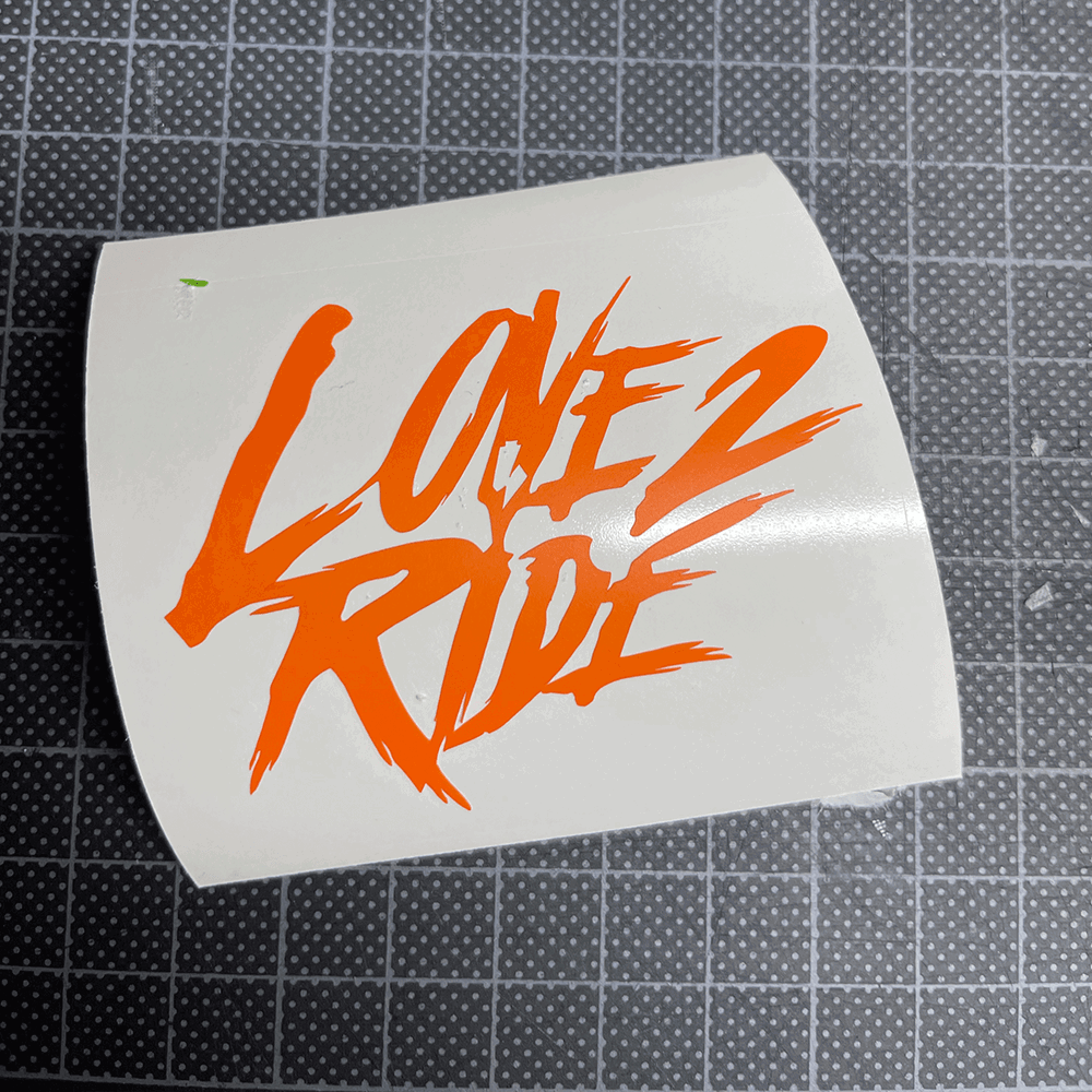 Sons of Battery - E-MTB Brand & Community Folien Fox-Orange LOVE 2 RIDE - Logo - Folienplot E-Bike-Community