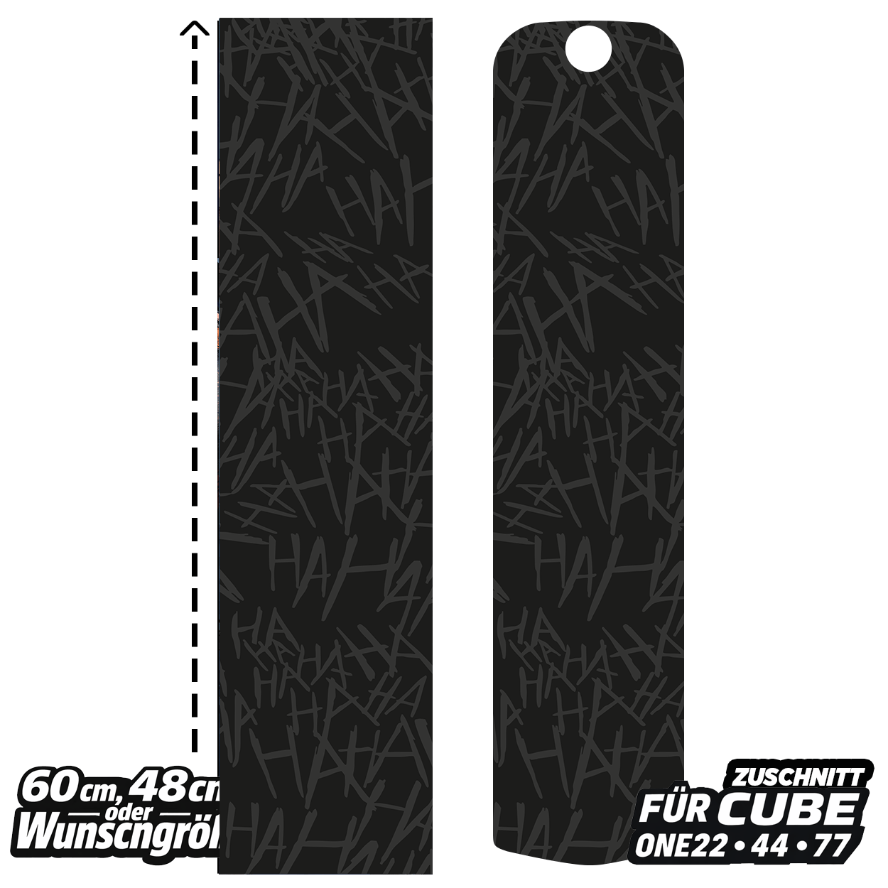 Sons of Battery® - E-MTB Brand & Community Folien & Sticker 60 cm x 14 cm Hahaha Crazy - Akku Abdeckung Cover Universal / Cube E-Bike-Community