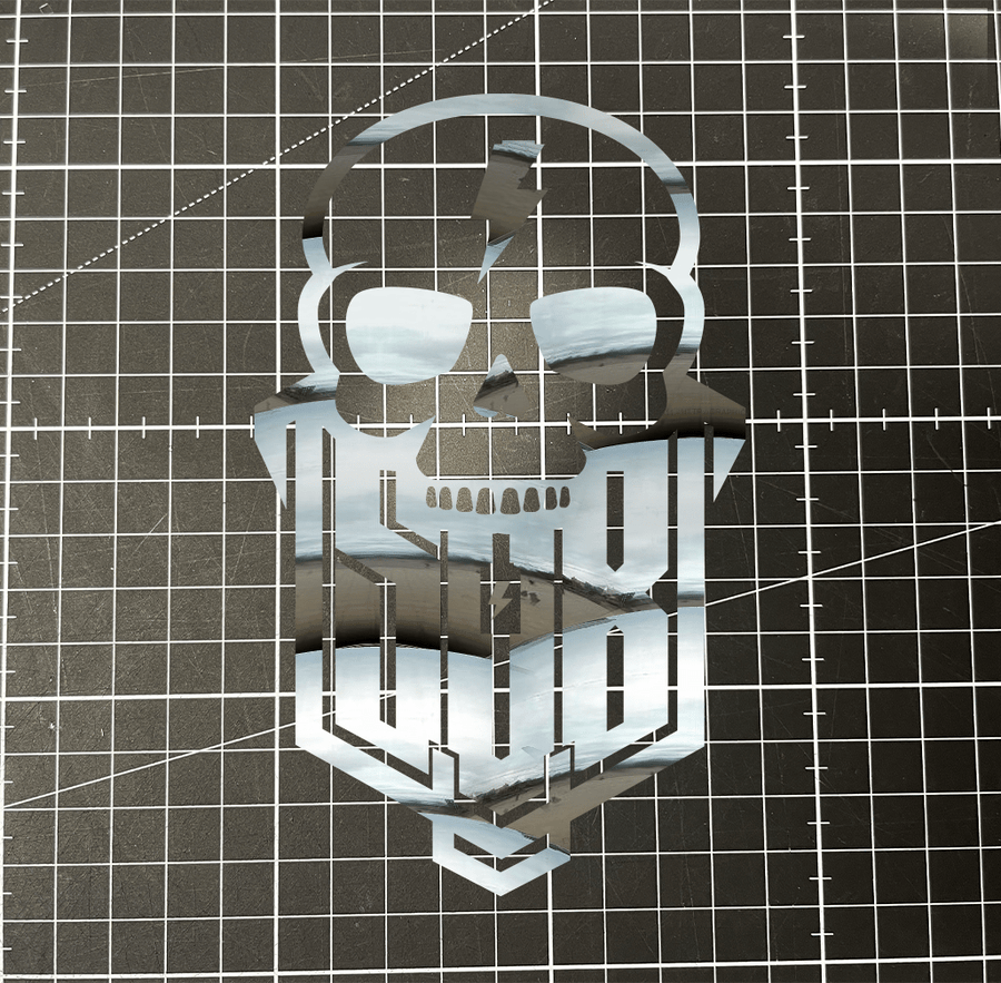 Sons of Battery® - E-MTB Brand & Community Folien & Sticker Chrom / 11 x 7 cm Skullgang - SoB - Folienaufkleber E-Bike-Community