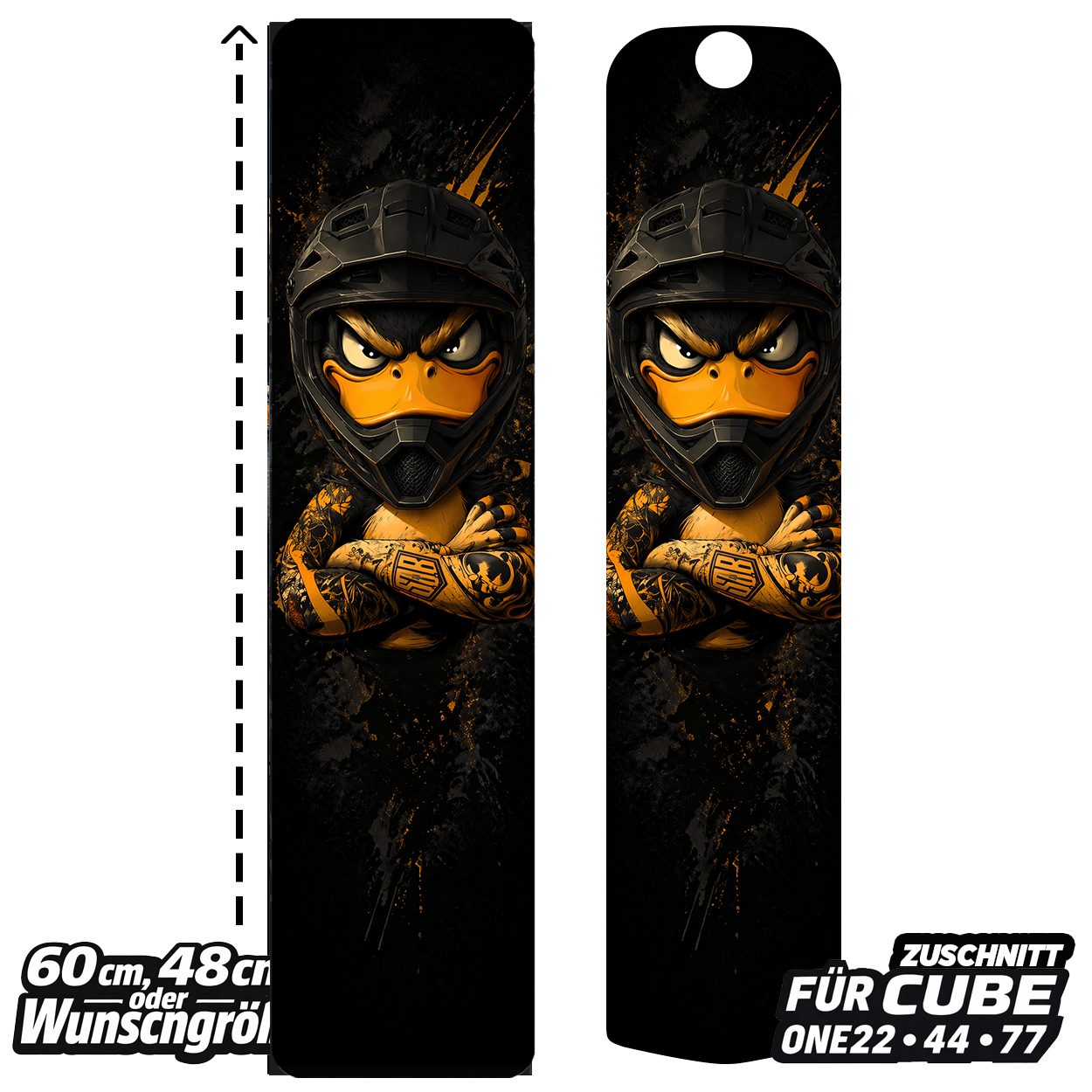 Sons of Battery® - E-MTB Brand & Community Folien & Sticker DOWNHILL DUCK - Akku Abdeckung Cover Universal / Cube E-Bike-Community