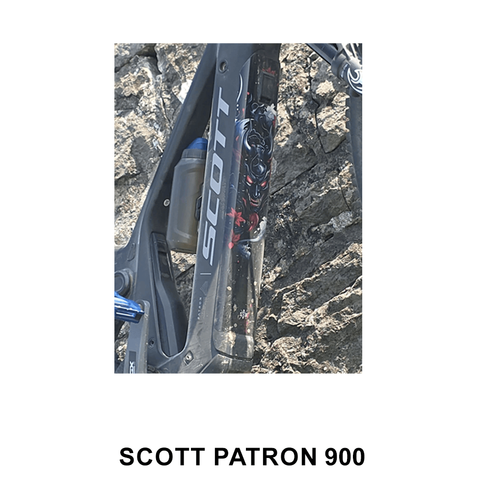 Sons of Battery® - E-MTB Brand & Community Folien & Sticker Hannya Daemon 2 - Akku Sticker Abdeckung Cover Universal / Schutzfolie / für alle E-Bikes E-Bike-Community