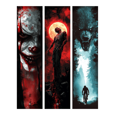 Sons of Battery® - E-MTB Brand & Community Folien & Sticker Horror Kollektion - Akku Sticker Abdeckung Universal / Schutzfolie / für alle E-Bikes E-Bike-Community