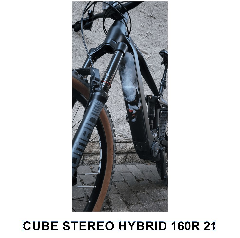 Sons of Battery® - E-MTB Brand & Community Folien & Sticker Joker Clown 1 - Akku Sticker Abdeckung Universal / Schutzfolie / für alle E-Bikes E-Bike-Community