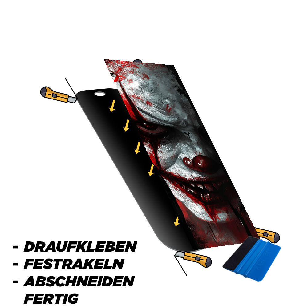 Sons of Battery® - E-MTB Brand & Community Folien & Sticker SKULLGANG GRUNGE (Totenkopf Aufkleber) - Akku Abdeckung Cover Universal / Schutzfolie / für alle E-Bikes E-Bike-Community