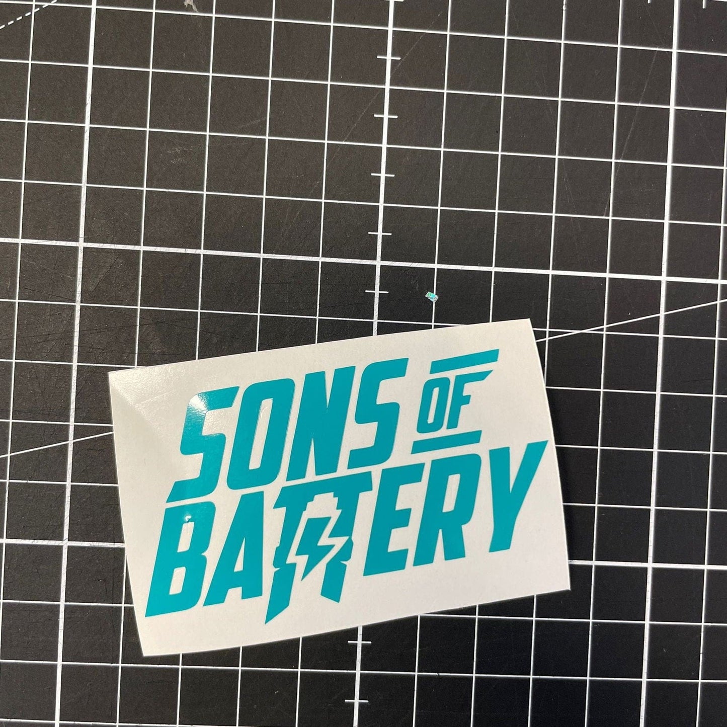 Sons of Battery® - E-MTB Brand & Community Folien & Sticker Türkis Sons of Battery - BOLD Folie E-Bike-Community