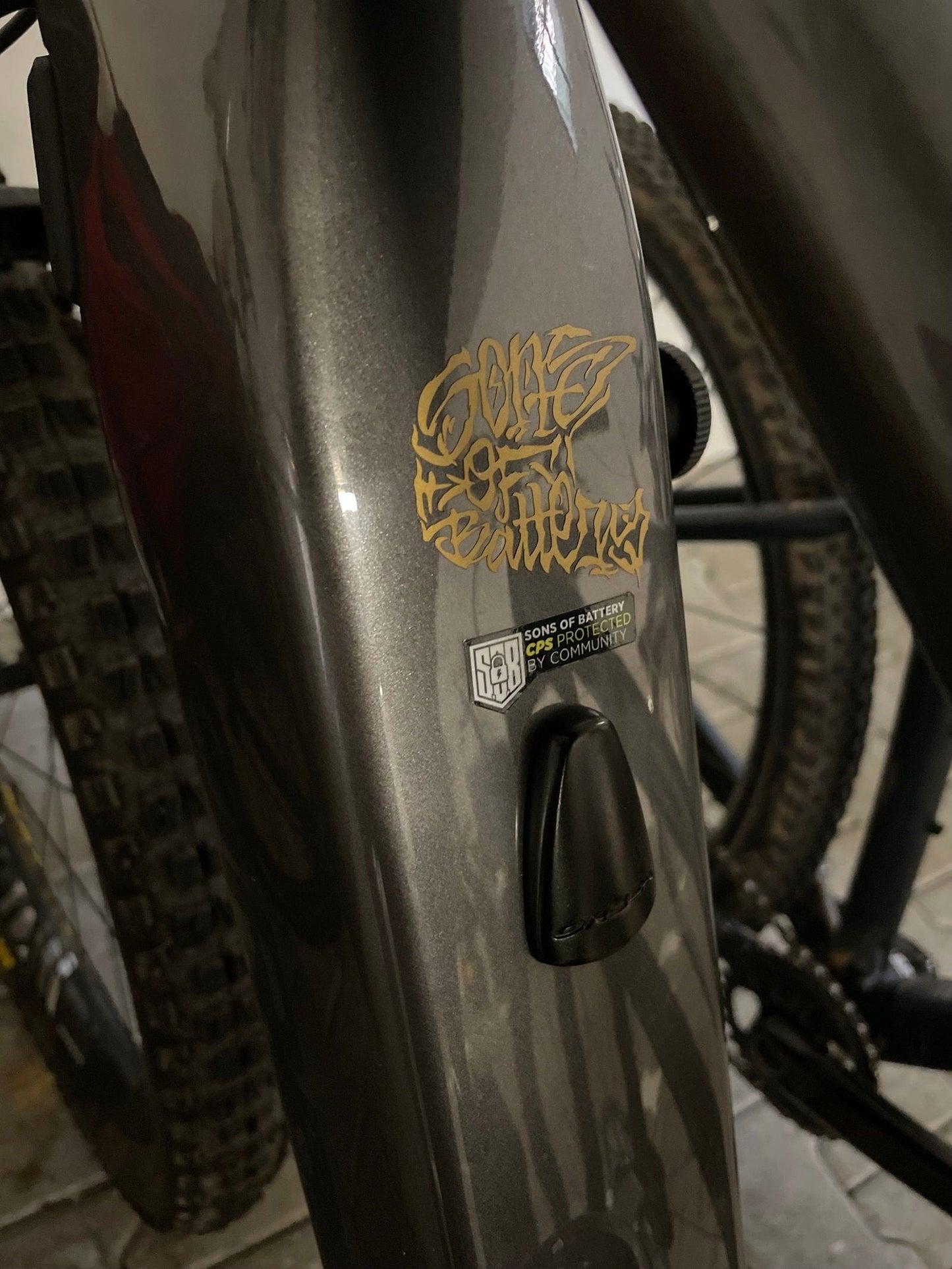 Sons of Battery - E-MTB Brand & Community Folien und Sticker CPS PROTECTION Sticker 4er Pack - SoB - E-Bike-Community