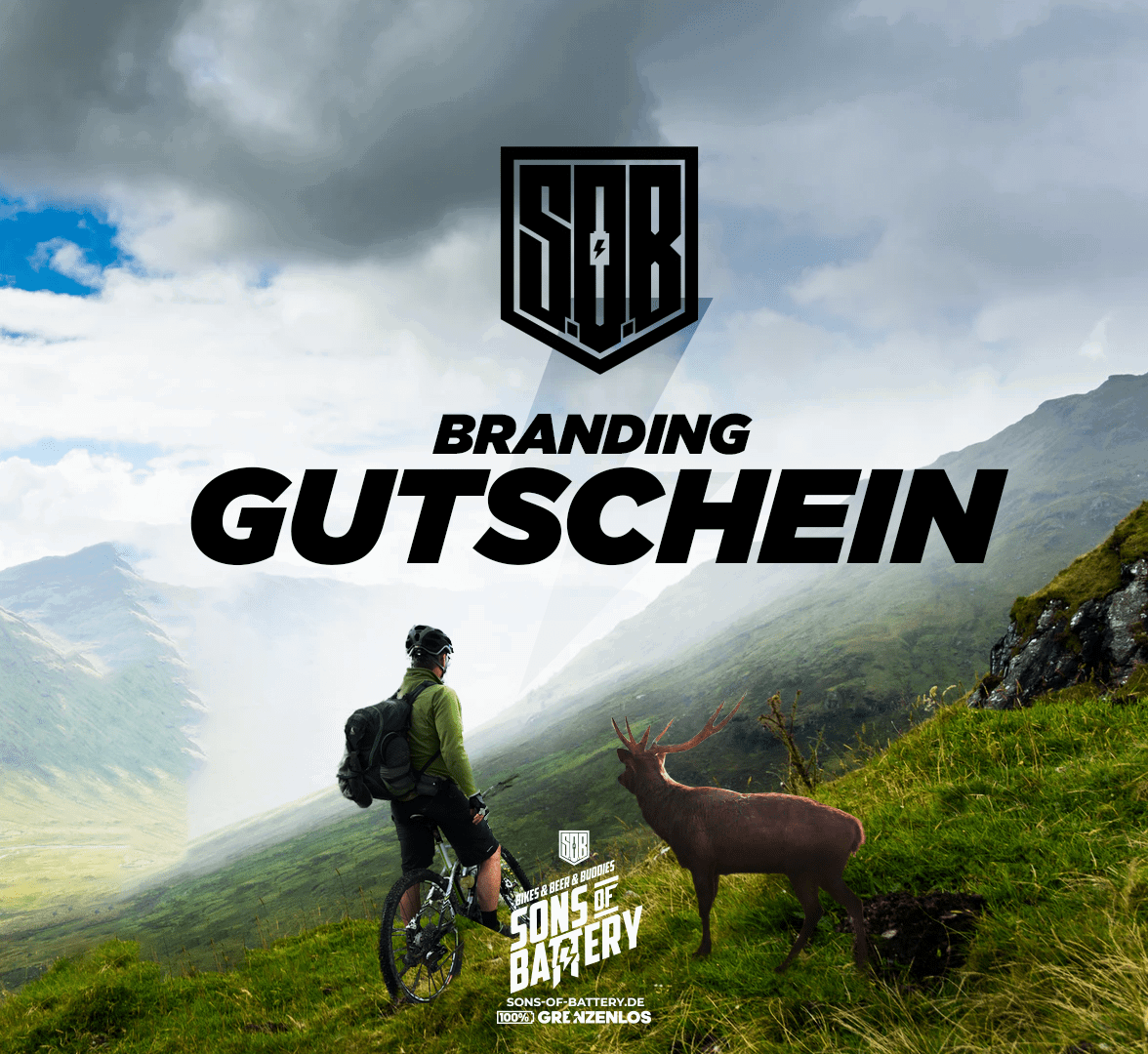 Sons of Battery - E-MTB Brand & Community Gutschein Sons of Battery - Gutschein E-Bike-Community
