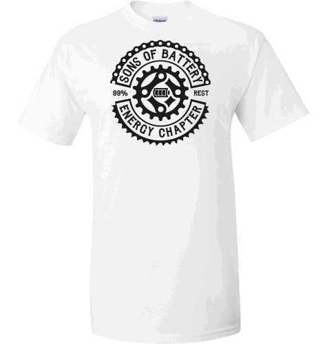 Sons of Battery® - E-MTB Brand & Community Shirt White / S Sons of Battery OG - Ultra Cotton - S - 5XL E-Bike-Community