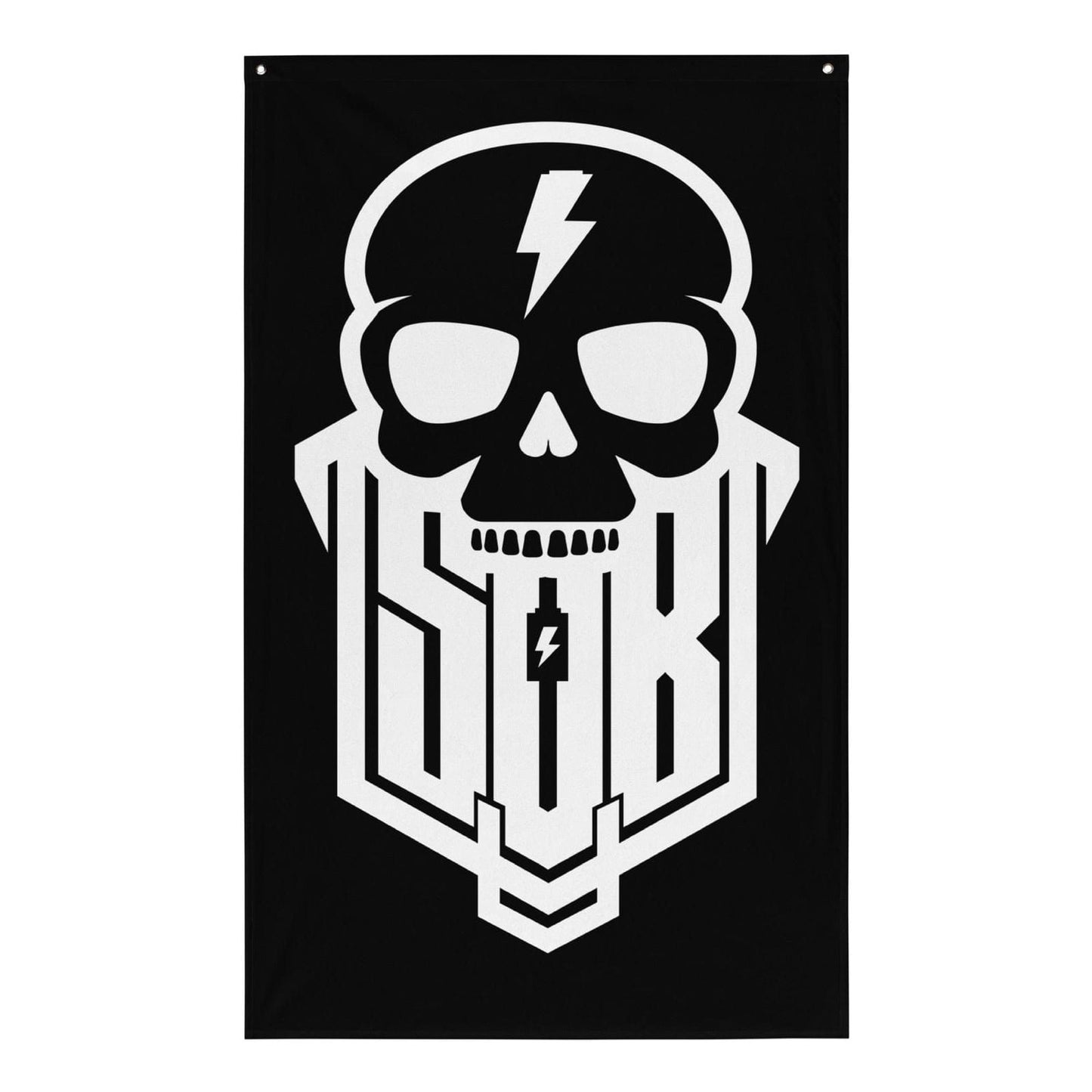 Sons of Battery® - E-MTB Brand & Community Skullgang hochkant Fahne E-Bike-Community
