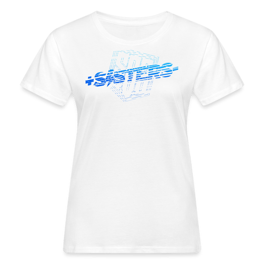 SPOD Frauen Bio-T-Shirt weiß / S Sisters Blue - Frauen Bio-T-Shirt (100% Baumwolle) E-Bike-Community