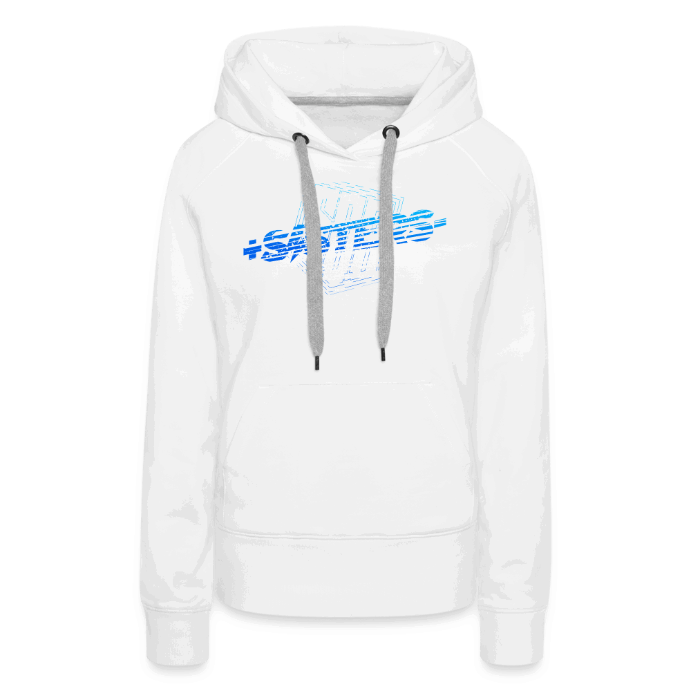 SPOD Frauen Premium Hoodie Sisters Blue - Frauen Premium Hoodie E-Bike-Community