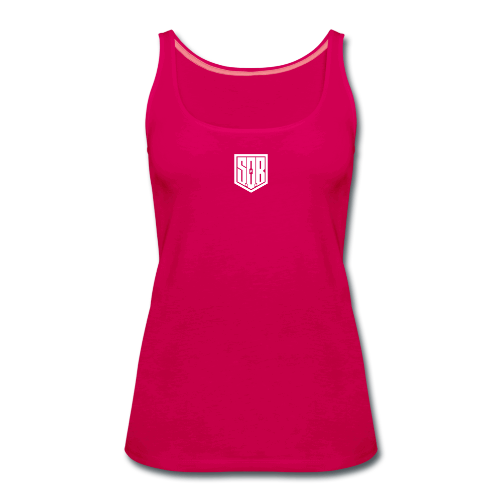 SPOD Frauen Premium Tank Top dunkles Pink / S SoB - Frauen Premium Tank Top E-Bike-Community