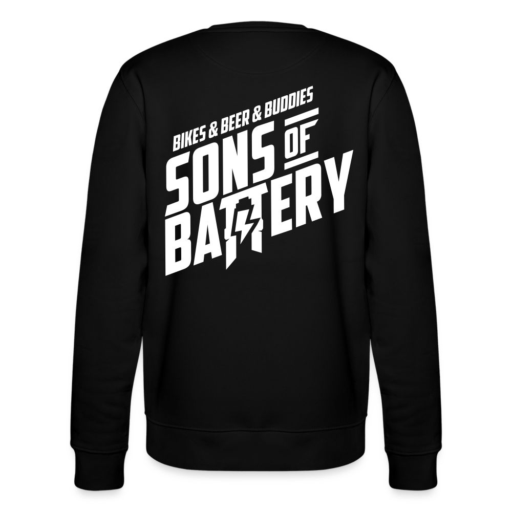 SPOD Männer Bio-Sweatshirt von Stanley & Stella Schwarz / S 3B - Backprint Bio-Sweatshirt ST/ST E-Bike-Community