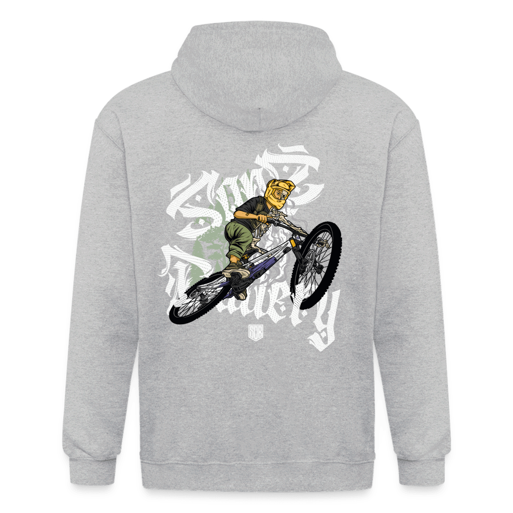 SPOD Männer Heavyweight Kapuzenjacke Grau meliert / S Sons of Battery Brush - Männer Kapuzenjacke E-Bike-Community