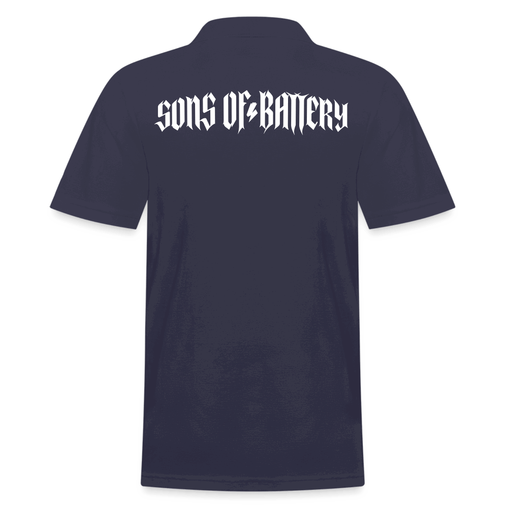 SPOD Männer Poloshirt Navy / S SOB ROUGH 2 Seiten - Männer Poloshirt E-Bike-Community