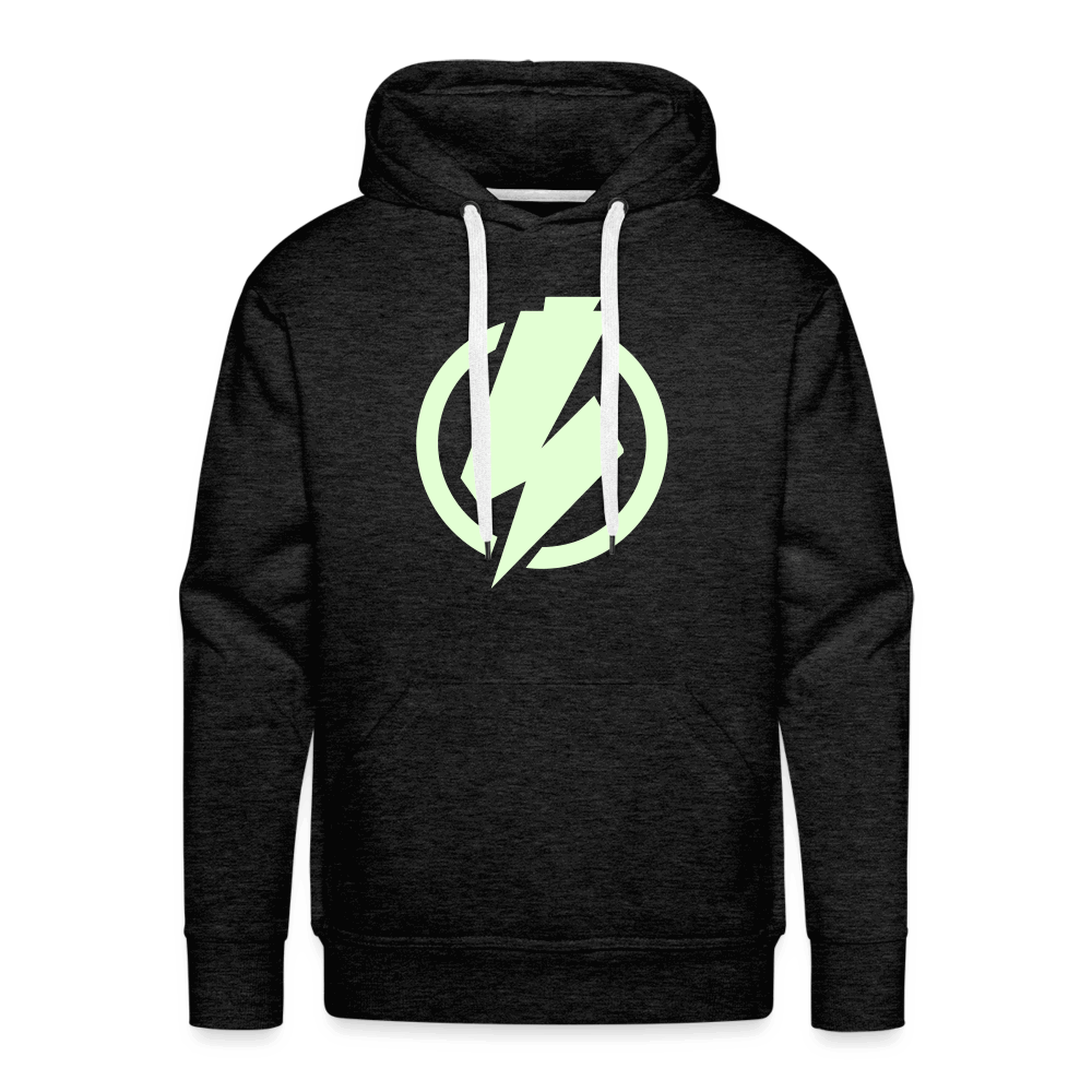 SPOD Männer Premium Hoodie Anthrazit / S Lightning - Glow in the Dark - Men’s Premium Hoodie E-Bike-Community