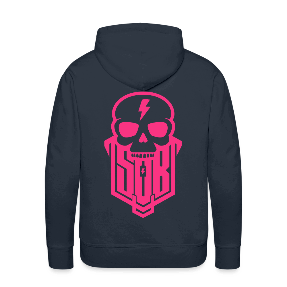 SPOD Männer Premium Hoodie Navy / S Skullgang - Neonpink -Men’s Premium Hoodie E-Bike-Community