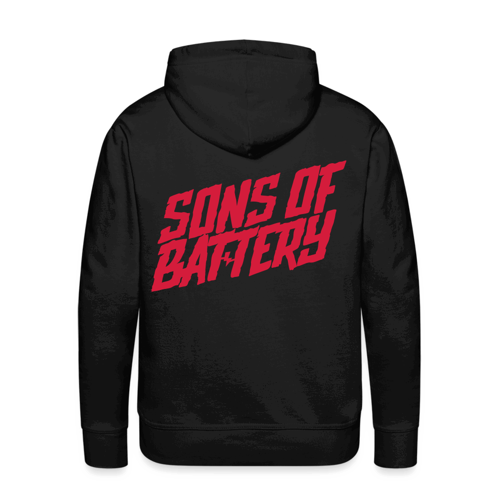 SPOD Männer Premium Hoodie S Signature - Redline Men’s Premium Hoodie E-Bike-Community