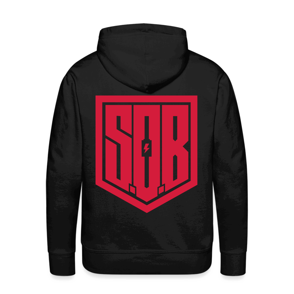SPOD Männer Premium Hoodie S SoB - Redline - Premium Hoodie E-Bike-Community