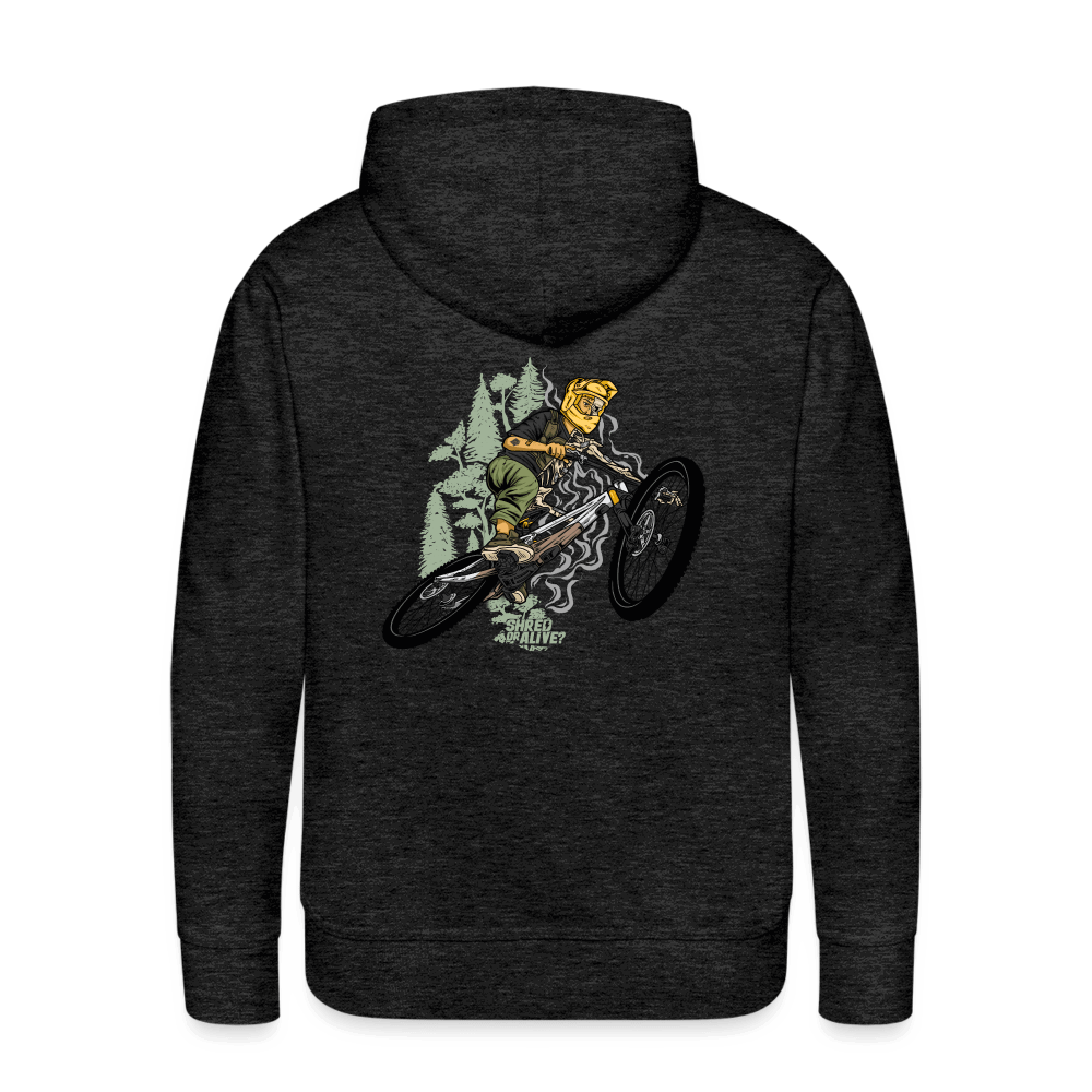 SPOD Männer Premium Hoodie Shred or Alive Jumper (Back) - Men’s Premium Hoodie E-Bike-Community