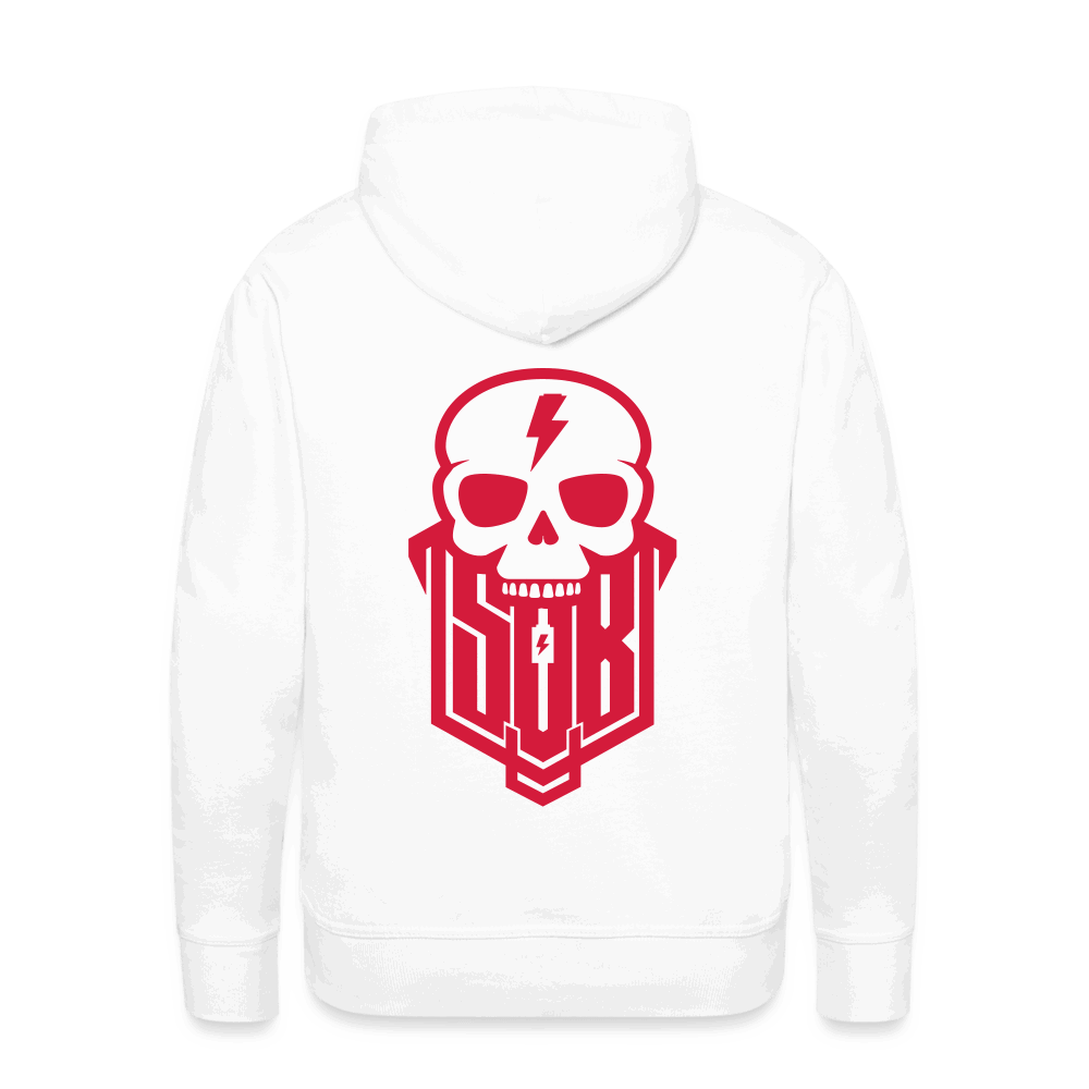 SPOD Männer Premium Hoodie weiß / S Skullgang - Redline - Men’s Premium Hoodie E-Bike-Community