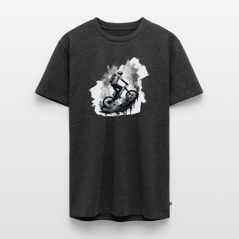 SPOD Männer Premium T-Shirt | Spreadshirt 812 Anthrazit meliert / S Enduro Biker - Männer Premium T-Shirt E-Bike-Community