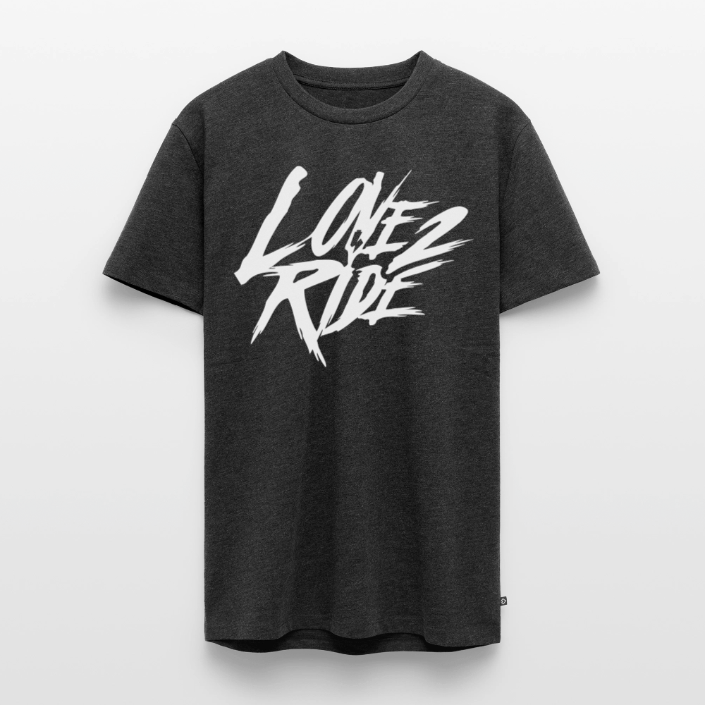 SPOD Männer Premium T-Shirt | Spreadshirt 812 Anthrazit meliert / S Love 2 Ride - Männer Premium T-Shirt E-Bike-Community