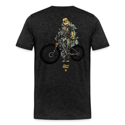 SPOD Männer Premium T-Shirt | Spreadshirt 812 Anthrazit / S Shred or Alive - Männer Premium T-Shirt E-Bike-Community