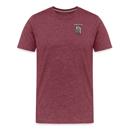 SPOD Männer Premium T-Shirt | Spreadshirt 812 Bordeauxrot meliert / S Antidepressiva - Männer Premium T-Shirt E-Bike-Community
