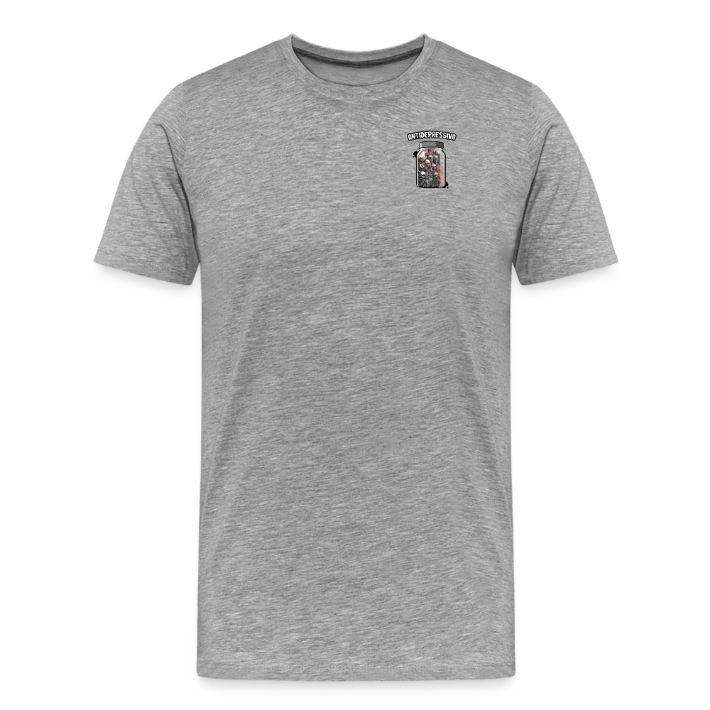 SPOD Männer Premium T-Shirt | Spreadshirt 812 Grau meliert / S Antidepressiva - Männer Premium T-Shirt E-Bike-Community