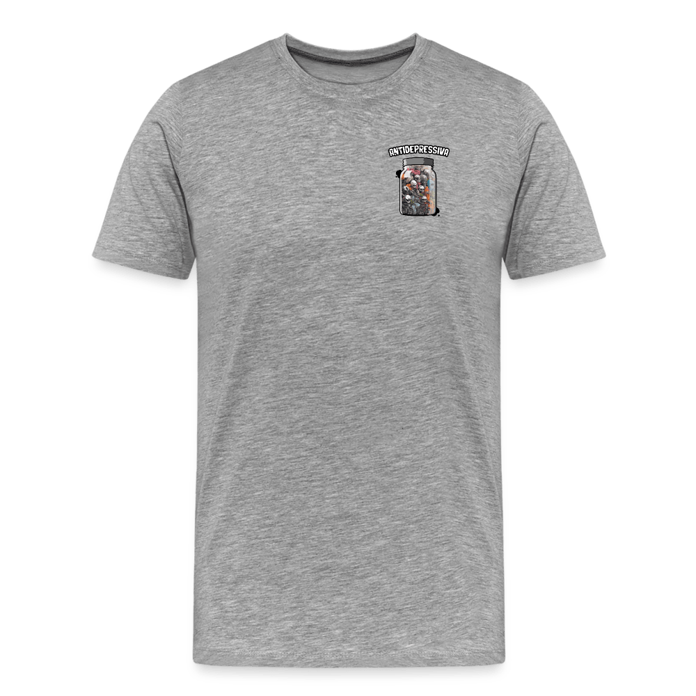 SPOD Männer Premium T-Shirt | Spreadshirt 812 Grau meliert / S Antidepressiva - Männer Premium T-Shirt E-Bike-Community