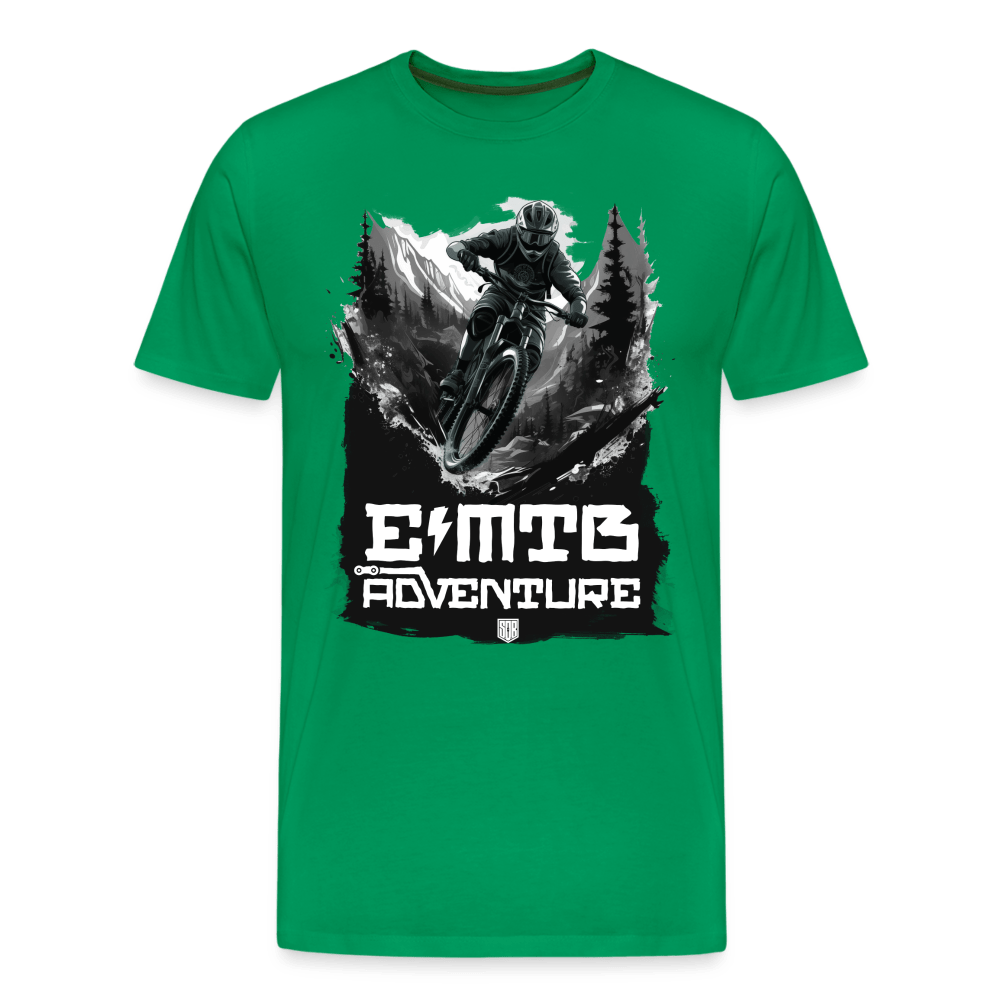 SPOD Männer Premium T-Shirt | Spreadshirt 812 Kelly Green / S EMTB ADVENTURE - Männer Premium T-Shirt E-Bike-Community