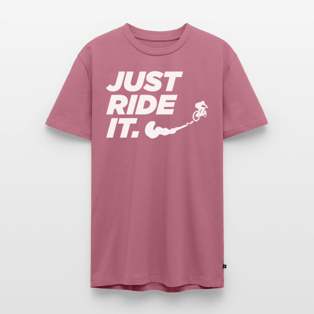 SPOD Männer Premium T-Shirt | Spreadshirt 812 Mauve / S Just Ride it - Männer Premium T-Shirt E-Bike-Community