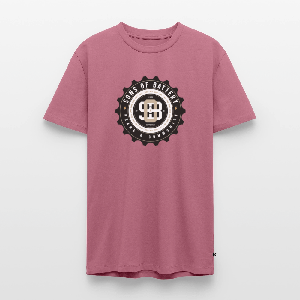 SPOD Männer Premium T-Shirt | Spreadshirt 812 Mauve / S Sons of Battery EMTB SUPPORT 21 - Men’s Premium T-Shirt E-Bike-Community