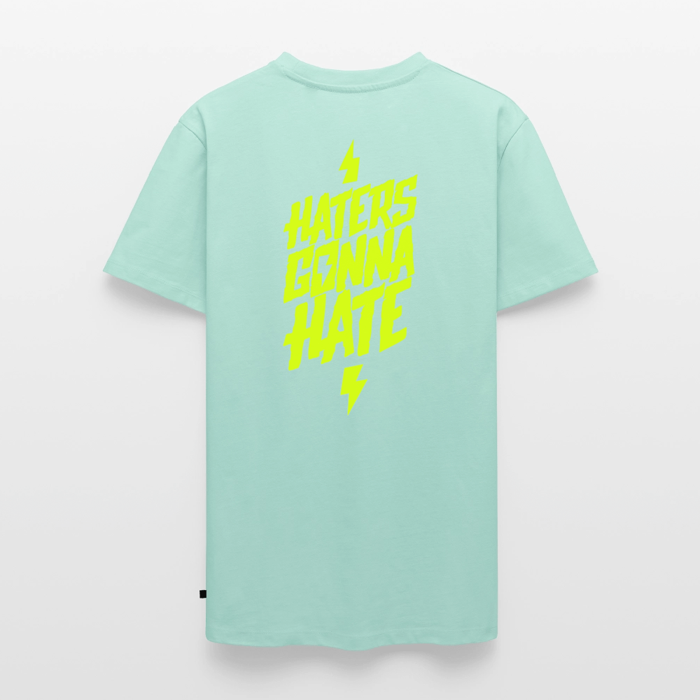 SPOD Männer Premium T-Shirt | Spreadshirt 812 Mint / S Haters gonna Hate - Männer Premium T-Shirt E-Bike-Community