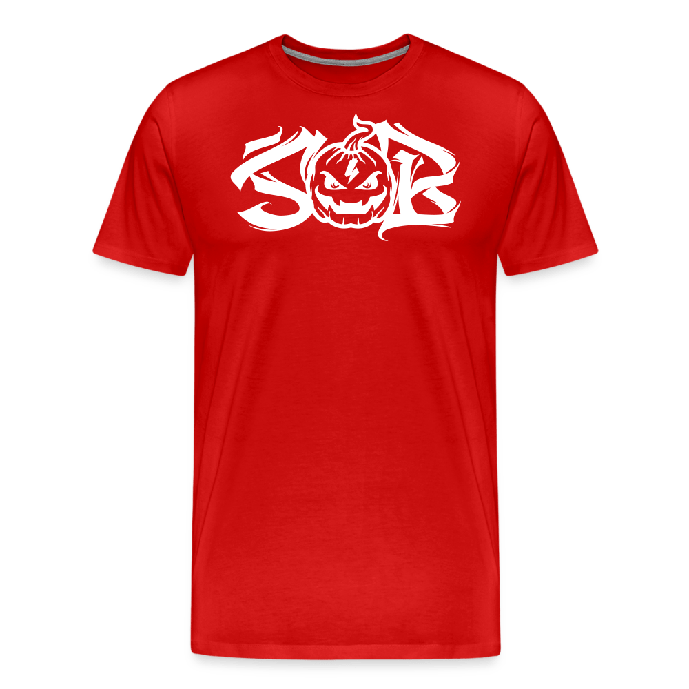 SPOD Männer Premium T-Shirt | Spreadshirt 812 Rot / S Halloween 23 - Männer Premium T-Shirt E-Bike-Community