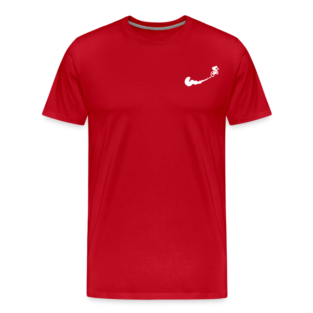 SPOD Männer Premium T-Shirt | Spreadshirt 812 Rot / S Just Ride it - Solo - Männer Premium T-Shirt E-Bike-Community