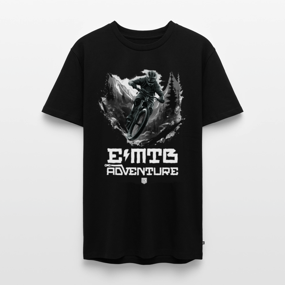 SPOD Männer Premium T-Shirt | Spreadshirt 812 Schwarz / S EMTB ADVENTURE - Männer Premium T-Shirt E-Bike-Community