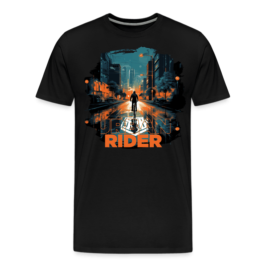 SPOD Männer Premium T-Shirt | Spreadshirt 812 Schwarz / S Urban Rider - Männer Premium T-Shirt E-Bike-Community