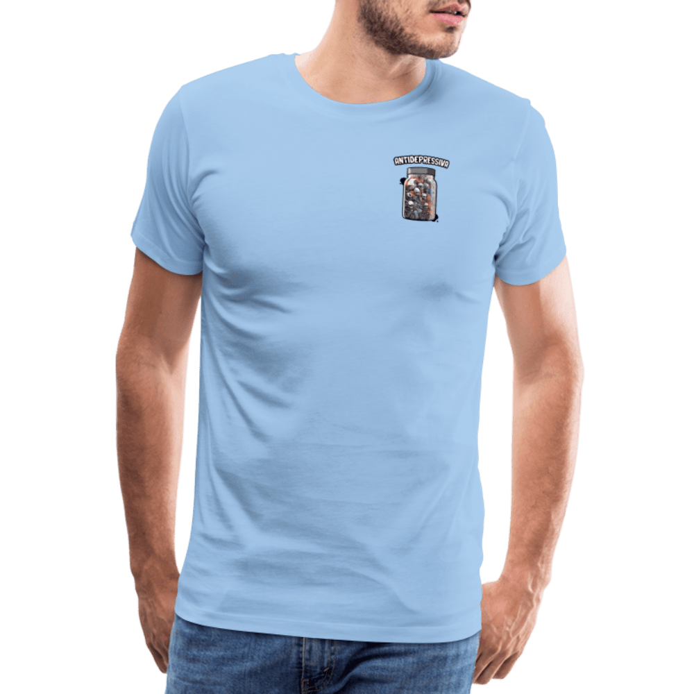 SPOD Männer Premium T-Shirt | Spreadshirt 812 Sky / S Antidepressiva - Männer Premium T-Shirt E-Bike-Community
